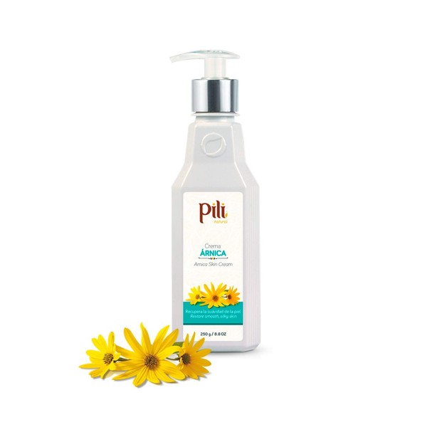 Pili Natural Arnica Cream - Restore Smooth Silky Skin - Crema de Arnica -Bottle 8.8 oz