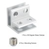 uxcell 90 Degree Glass Clamp, for 5-8mm Thickness Adjustable Double