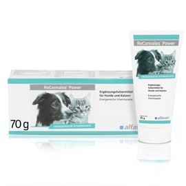 Alfavet ReConvales Power, Diätergänzungsfuttermittel für Hunde und Katzen, Päppelpaste bei Untergewicht, Tube 70g