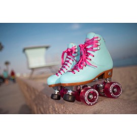 Moxi Beach Bunny Roller Skates for Women - Colorful, Precision-Fit Skate with High-Rebound Wheels, Moisture-Wicking Lining & Padding, Roller Skates, Blue Sky - 5