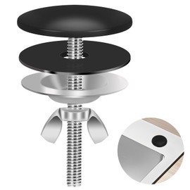 Sink Hole Cover, Stainless Steel Sink Cover, Kitchen Sink Blanking Cap, Sink Tap Hole Cover, Sink Tap Hole Stopper Sink Accessories for Keeps Kitchen, Bathroom Sink Clean(Black)