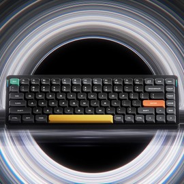 nuphy Air75 V2 Low Profile Wireless Mechanical Keyboard, Hot-swappable, Supports Bluetooth/2.4g/USB-C Connectivity (Black, Gateron Moss Switches)