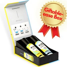 Oopsie Poopsie Pre GO toilet spray, discreet & portable original Pre-poo spray to use on the go. Assorted scents Lemon/Morning Shower Fresh Toilet Odor Eliminator 2oz bottle Gift Set 2 pack