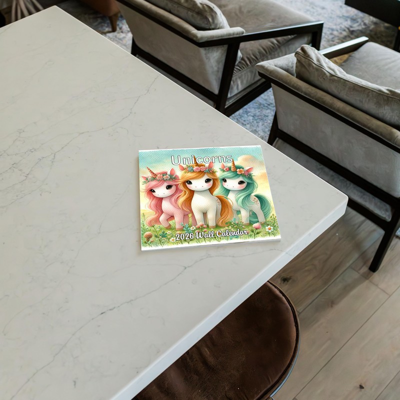 2026 Unicorns Monthly Wall Calendar | 12" x 24" |