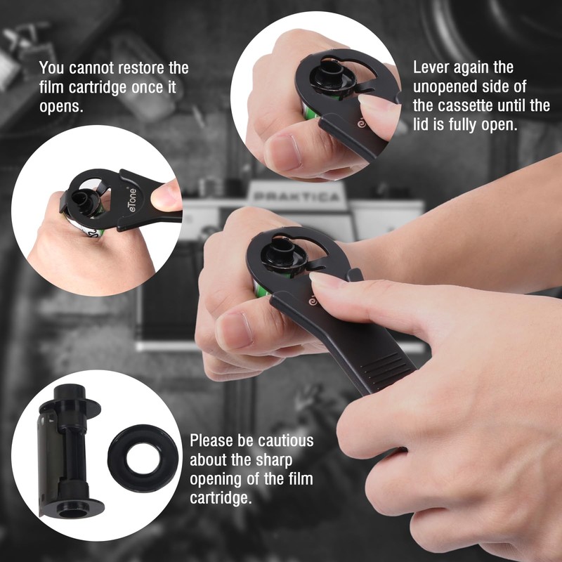 eTone 135 35 mm Film Cassette Opener Development Darkroom Tool