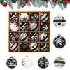 BRTNUP Pack of 16 Christmas Baubles Ornaments Christmas Tree Baubles