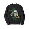 Real Heroes Driving Yellow Rims John Tractor Trekker Deere Sweatshirt