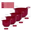 BoxedHome 4 Pack Nesting Mixing Bowl Set with Pour Spout