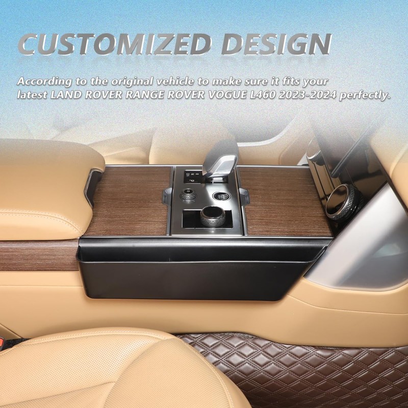 JONKOKO Car Shifter Storage Box, Gear Shift Console Side Tray