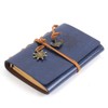 EvZ Leather Writing Journal Notebook, 5 Inches Vintage Nautical Spiral
