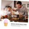iplusmile 1Pc Pink Ice Cream Mechanical Timer Wind Up Cooking