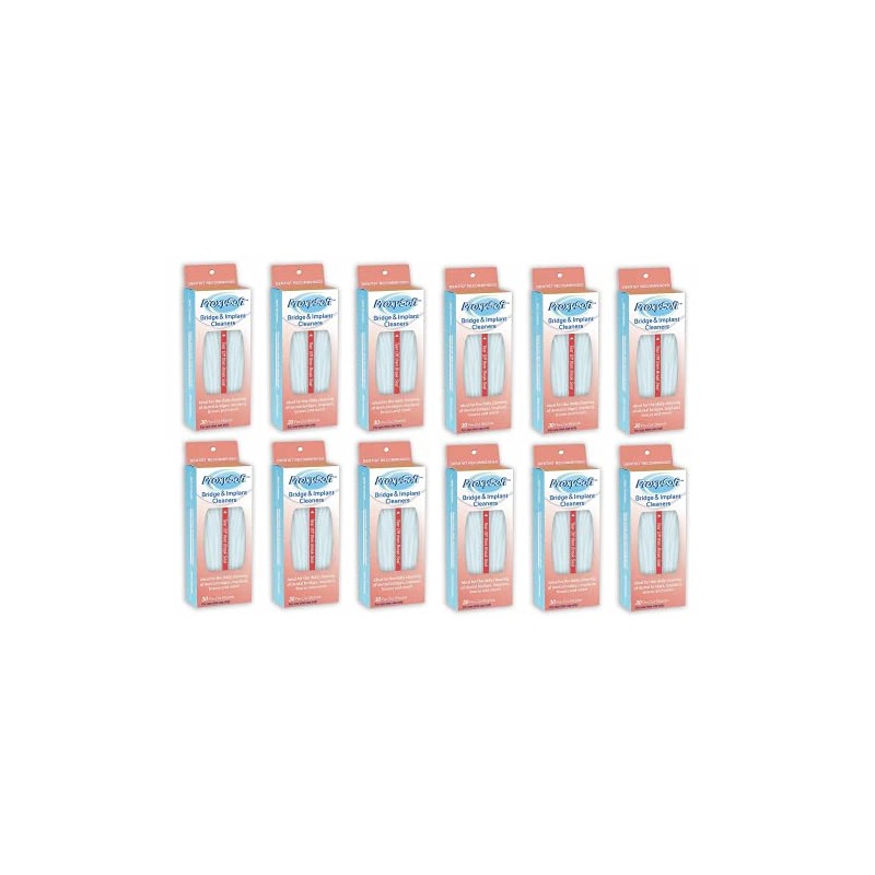 Proxy Soft Bridge & Implant Cleaner, 30 Pack x 12