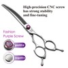 Fenice Peak 7.5‘’ Curved Chunker Dog Grooming Scissors with Purple