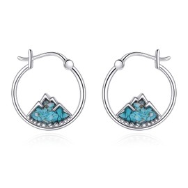 POPLYKE Owl/Penguin/Capybara/Duck/Butterfly/Octopus/Mountain/Guinea Pig Earrings for Women, Sterling Silver Hoop Earrings, Animal Jewellery, Gift for Girls, Sterling Silver, No Gemstone