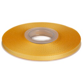 ITIsparkle Polyester Twill Ribbon Herringbone Tape, Width 0.2 inches (6 mm) x 66.4 ft (22 m), Handicrafts, Clothing, Wrapping, Bowknot Ribbon #660 - Yellow Gold