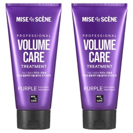 Mise-en-scène Volume Care Purple Collagen Treatment Fruity Floral Fragrance, 2 pieces, 330ml / 미쟝센 볼륨케어 퍼플 콜라겐 트리트먼트 프루티 플로럴향, 2개, 330ml