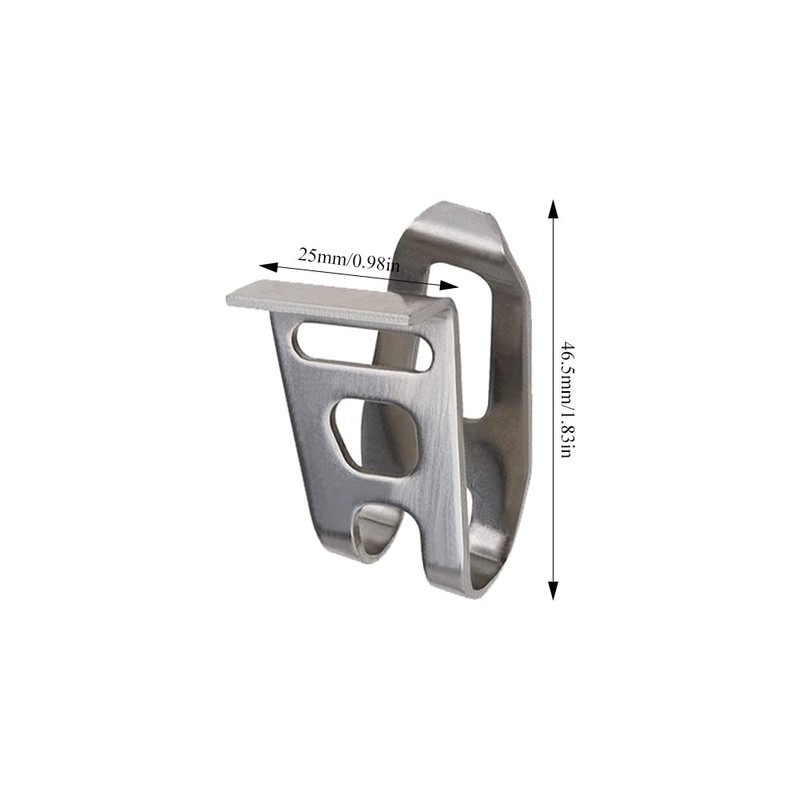 Neikafan 4 Pcs Electric Drill Belt Hook Clips with Screws,