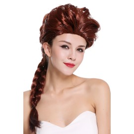 WIG ME UP - 051-P340 Baroque Women's Wig Carnival Cosplay Wild Brown Deer Brown Long Braid 65 cm