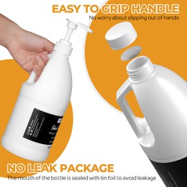 Nicpro White Fabric Paint for Furniture with Pump, 33.8 fl oz Fabric Paint for Clothes Permanent, Soft Rich Pigment Non-Toxic Textile Paint for Fabric DIY Crafts T-shirt Shoes Jeans for Kid Adult