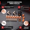 24-Piece Plasma Cutter Consumable Set Compatible with IPT-60, PT-60, IPT-4,