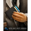 kinzd Slim Wallet with Money Clip RFID Blocking Minimalist Bifold
