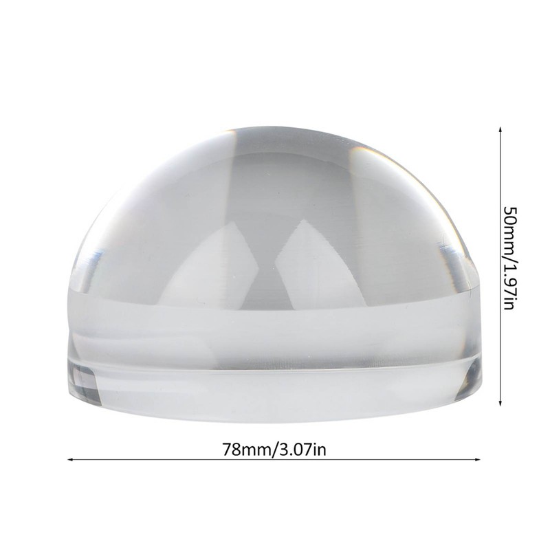 6X Optical Magnifier Dome Portable Paper Reading Acrylic Magnifier Dome