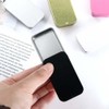 Jowxsx Black Metal Rectangular Empty Mini Tin Box,Mini Iron Box