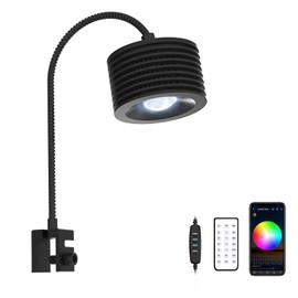 Full Spectrum Aquarium Light, Adjustable Saltwater Super Bright Fish Tank Light for Reef, Coral, Planted Nano Saltwater Aquarium Tank (A-20 Saltwater 16W)