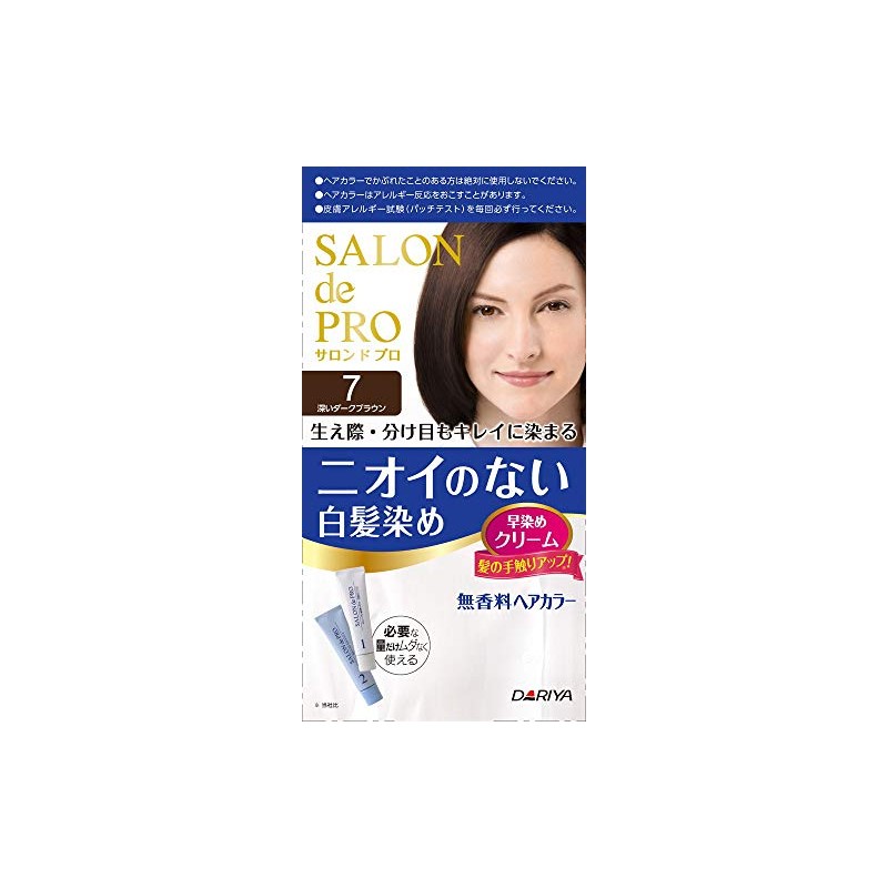 [Dariya] sarondopuro Fragrance Free Hair Color Fast Dyed Cream Deep