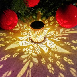 Kelvinlux Cardinal Solar Lanterns Outdoor Waterproof, 13.4'' Large Lamps, Upgraded 2000mAH Battery, Metal Christmas Gifts for Women, Garden Decor