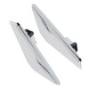 TJHSM 1 Pair Chrome Front Side Moulding Trim Finisher Replacement