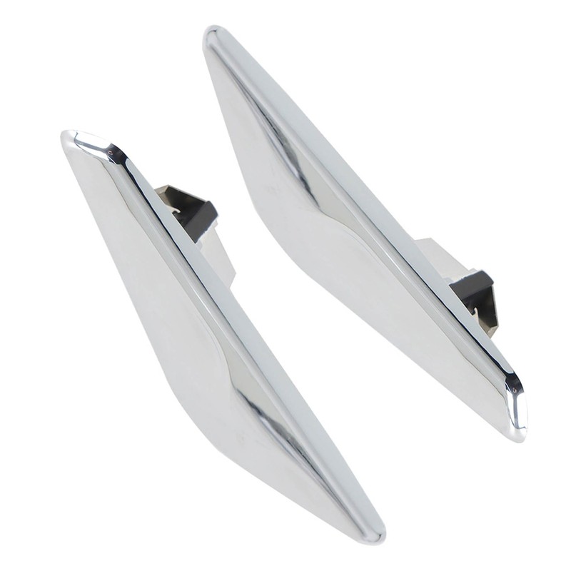 TJHSM 1 Pair Chrome Front Side Moulding Trim Finisher Replacement