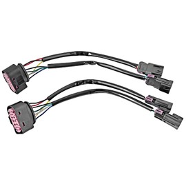 Conversion Harnesses Quad Housing to Projector Headlight Compatible with Dodge Ram Truck 2009-2018, 2Pcs