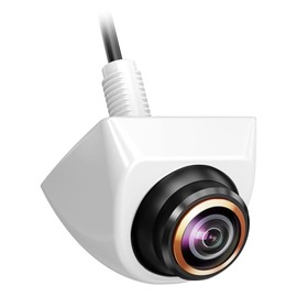 Syuantech 1080P Rückfahrkamera für Auto/LKW Pickup/Van, 170° Weitwinkel einstellbares Fisheye Objektiv und Nachtsicht Rückfahrkamera, IP68 wasserdichte Fahrzeug Backup Kamera (White)