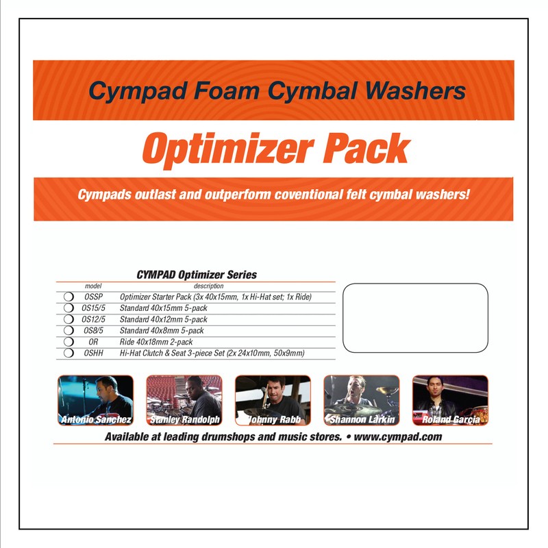 Cympad Optimizer Set Ø 40/8mm (5-pieces)