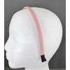 Pink headband faux leather hair band headband skinny thin narrow