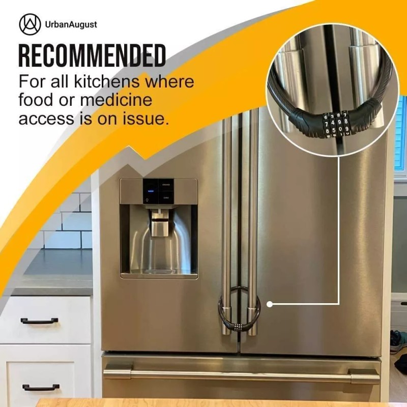 Urban August Refrigerator & Cabinet Lock: For French-door & side