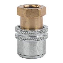 Tiardey Lock On AirChuck, Brass Stem, Large Bore Tire Valve, Quick Connect