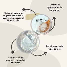 UNIVERSOENLÍNEA.COM | Gel Exfoliante Corporal De Arroz Remueve Células Muertas, 140gr, Limpieza Profunda y Aclarado de la Piel, Para una Piel Suave y Luminosa