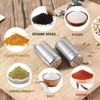 JFGDVW 2 Pcs travel salt and pepper sets, Stainless Steel