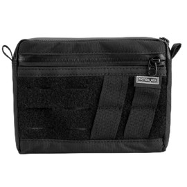 TACTICAL_GEEK Block H Lightweight EDC Pouch, Nylon Multi-Functional Utility Bag, Multiple Carry Ways Small Pouch With Waterproof Zipper, Multi-Purpose Pocket Gear Organizer for Daily Carry（Black