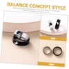 COHEALI 2sets Yin Ring Set Couples Ring for Him and
