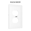 LWDZLHD White Marble Outlet Covers Decorative Light Switch Cover Wall