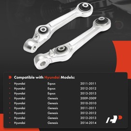 A-Premium 2 x Front Forward Lower Control Arms, with Bushing, Compatible with Hyundai Genesis 2009-2014, Equus 2011-2013