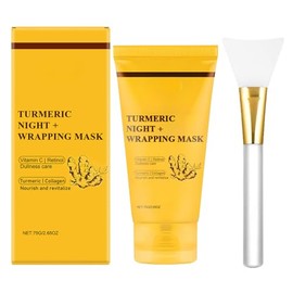 Kojics Acids Turmeric Collagens Night Wrapping Mask | 75 Ml Peel Off Turmeric Gel Maske | Firming And Nourishing Face Mask with Vitaminc