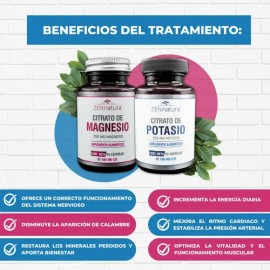 Citrato De Potasio Y De Magnesio De 90 Caps C/u Zen Natura Sabor Sin sabor