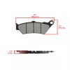 Caltric Rear Brake Pads for Triumph Thunderbird 1600 2009 2010