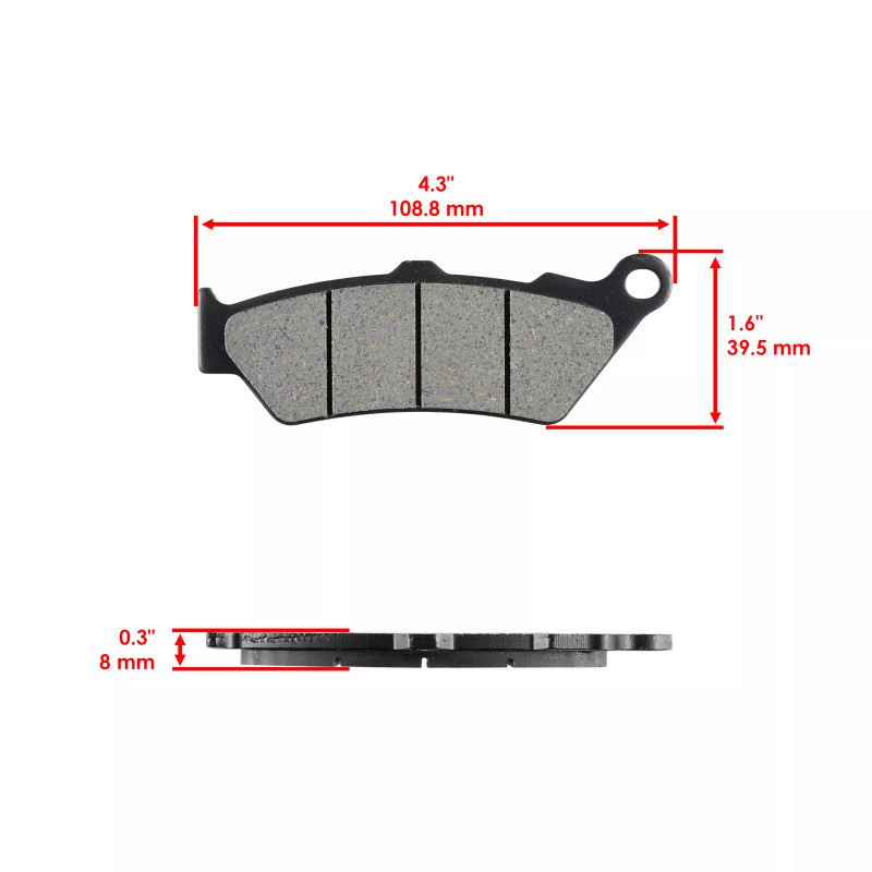 Caltric Rear Brake Pads for Triumph Thunderbird 1600 2009 2010