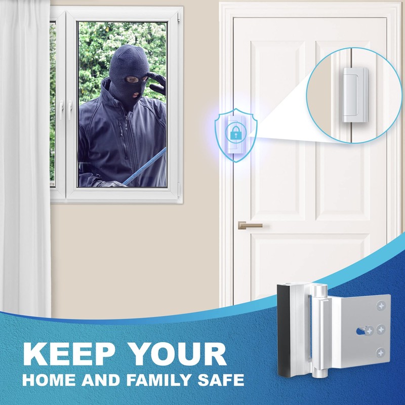 Door Reinforcement Lock Withstands 800lbs of Force - Extra Door