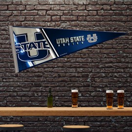 Rico NPNT530201 Utah State University Soft Felt Pennant (12X30 - Carded)